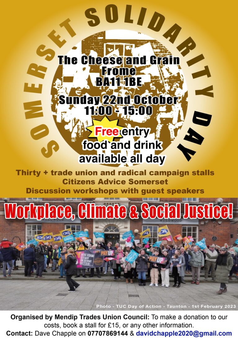 Somerset Solidarity Day poster AM